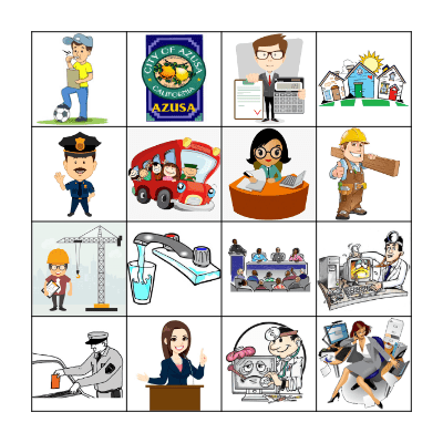 AZUSA CITY BINGO Card