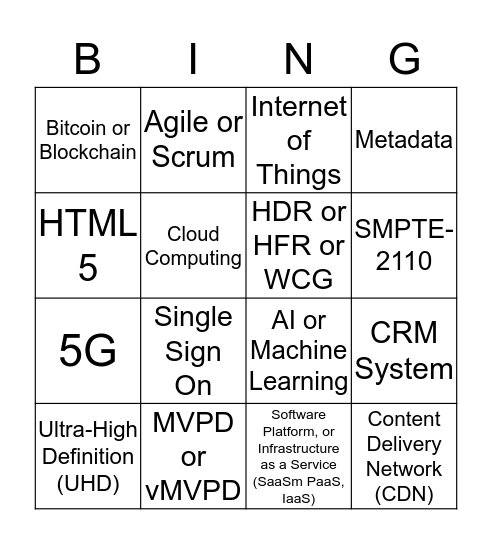 PBS Buzzworthy Bingo Card