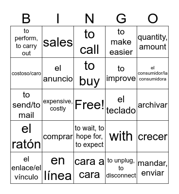 Technologia Bingo Card