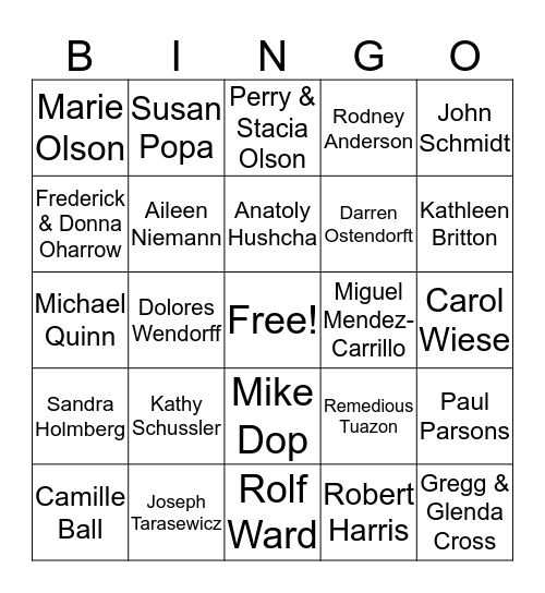 Leads Bingo Card