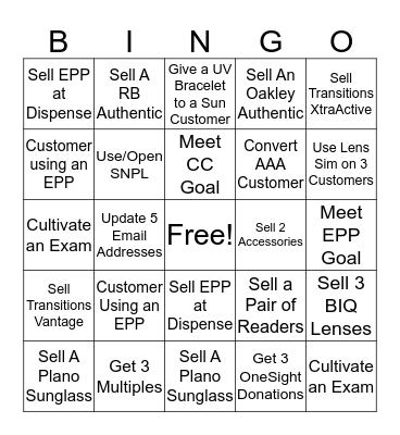 SUNNY DAYS  Bingo Card