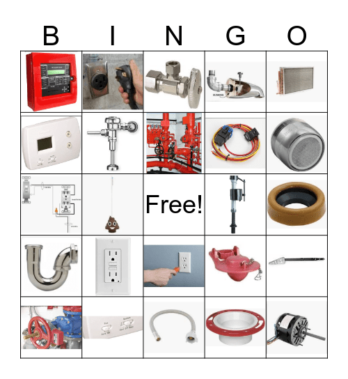Facilities Bingo Card