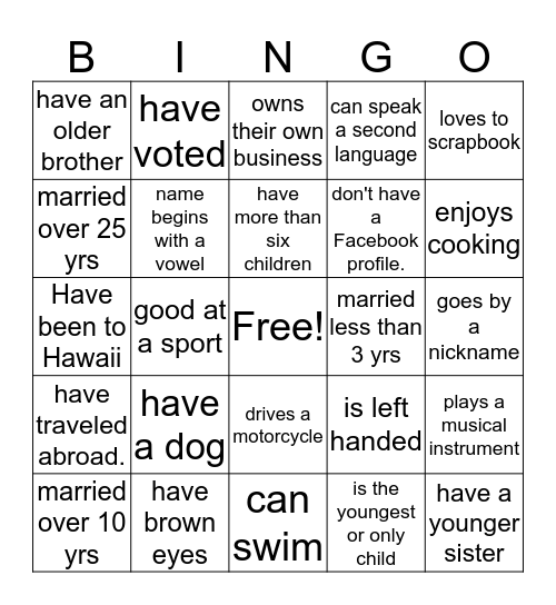 NDBC MARRIAGE MINISTRY Bingo Card