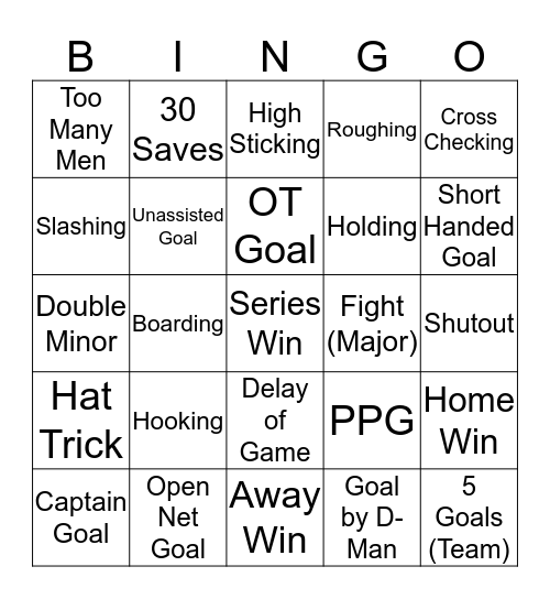 Board 1 Bingo Card