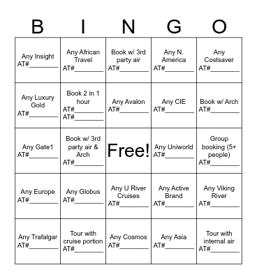 Summer Expo Bingo Card