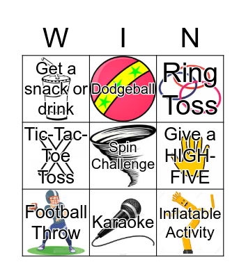 Carnival Bingo Card