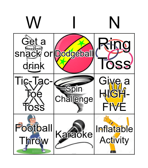 Carnival Bingo Card