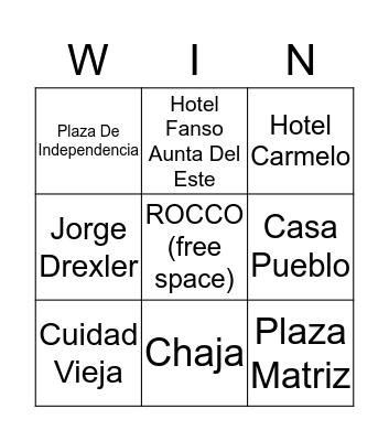 Creative Ending Bingo Card