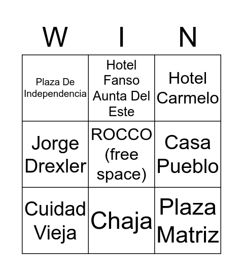 Creative Ending Bingo Card