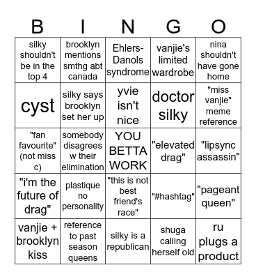RU-UNION EPI Bingo Card