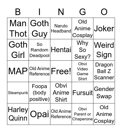 Momo Con Bingo Card