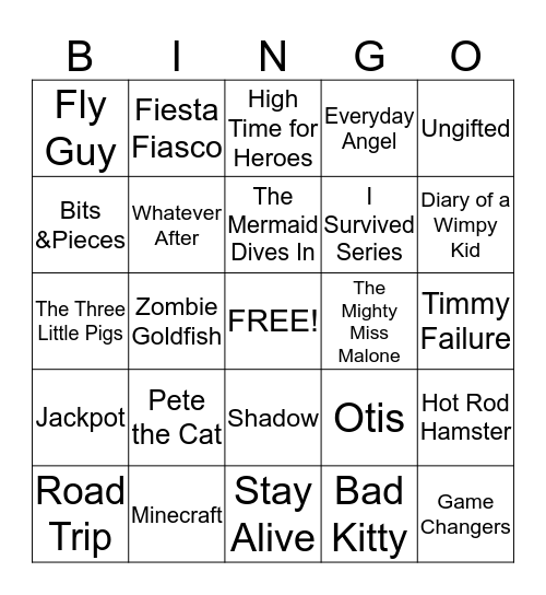 Book fair Bingo Card