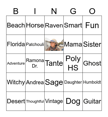 Andrea's B-day Bingo Card