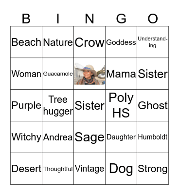 Andrea's B-day Bingo Card