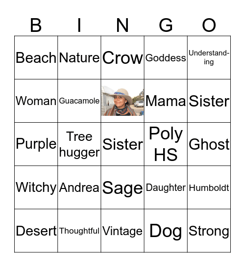 Andrea's B-day Bingo Card