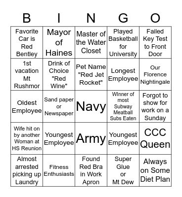 Knuckleheads Tierra Verde Hardware Bingo Card