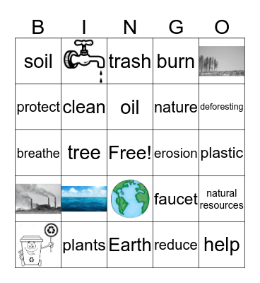 Caring for Our Earth Bingo Card