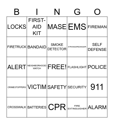 BOOKER T WASHINGTON NNO 2012 Bingo Card