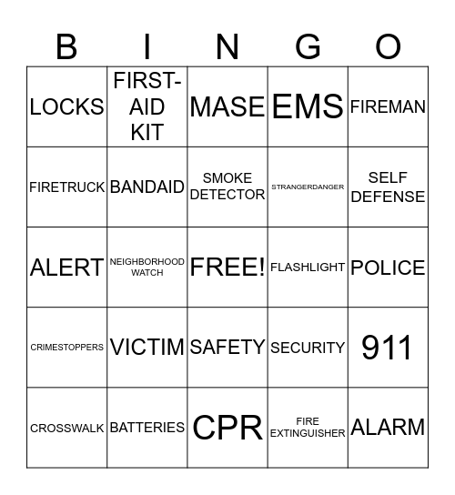 BOOKER T WASHINGTON NNO 2012 Bingo Card