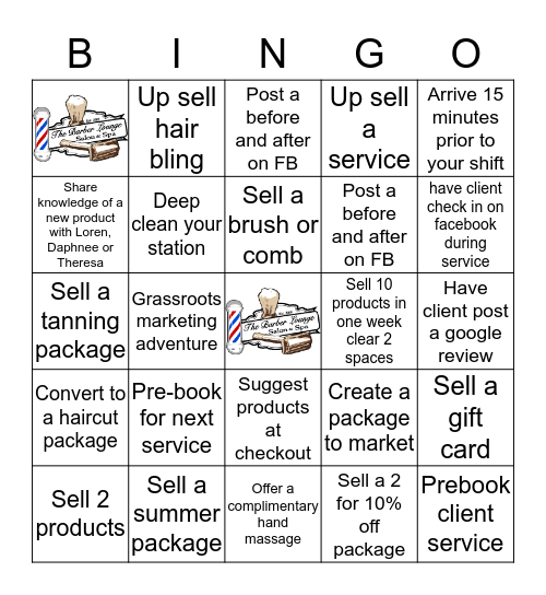 Summer Kick Off Bingo Card