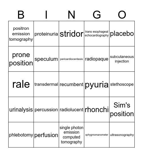 Chapter 15 Part 2 Bingo Card