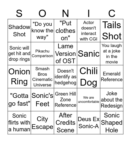 Gangster's Paradise Bingo Card