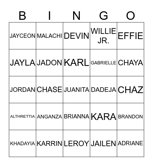 REUNION BINGO Card