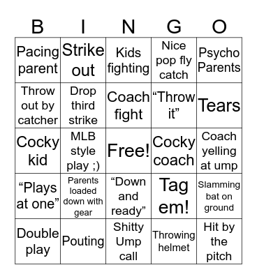 Memorial Day Tourn 2019 Bingo Card