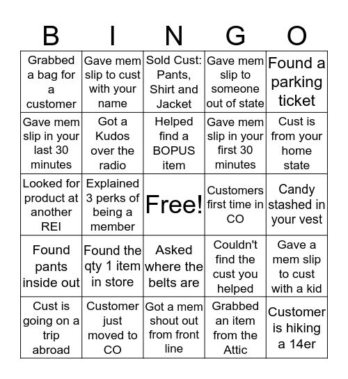 SoftGood Bingo Card