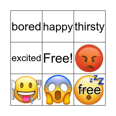 BINGO FEELINGS Bingo Card