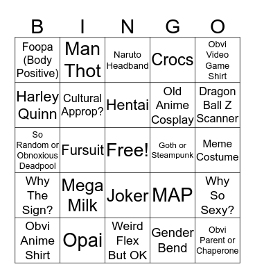 Momo Con Bingo Card