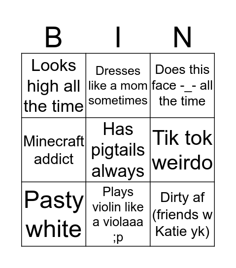 Are you Leah? Bingo Card