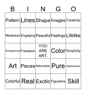 PAPER MOSAIC Bingo Card