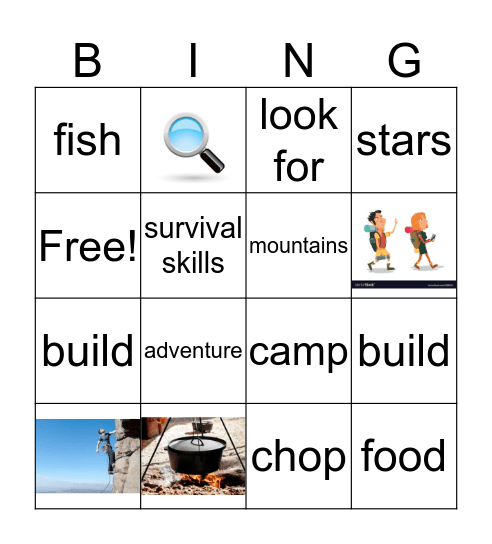 Survival Bingo Card