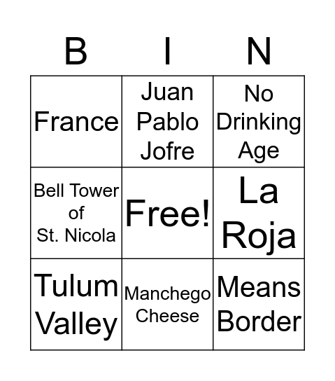 Don't Wine If I Do Bingo Card