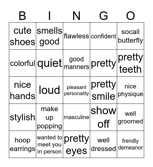 Human Icebreaker Bingo Card