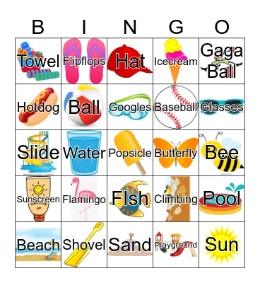 Summer BINGO Card