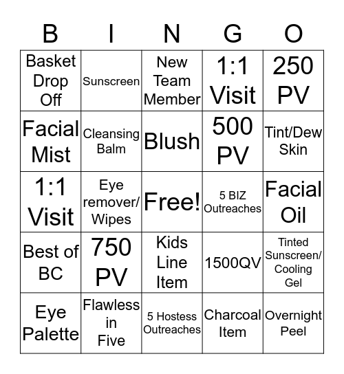 June Splash Bingo Card
