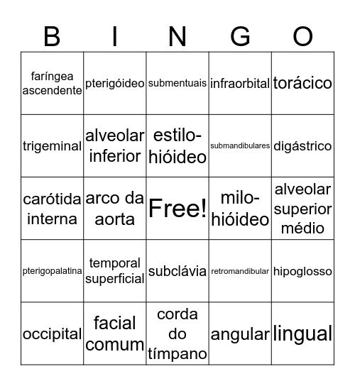 Bingo SE Bingo Card