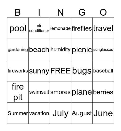 Festive Finale Bingo Card