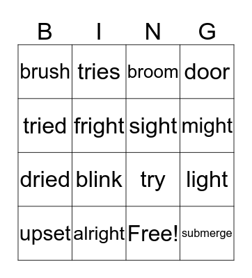 Wk 6 Bingo Card