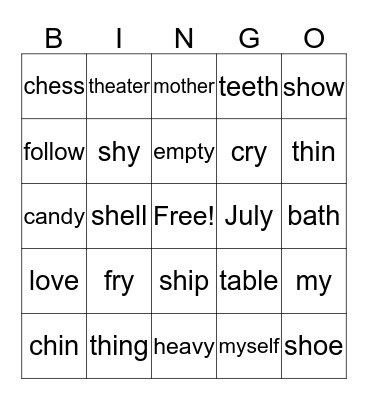 Compass Bingo Card