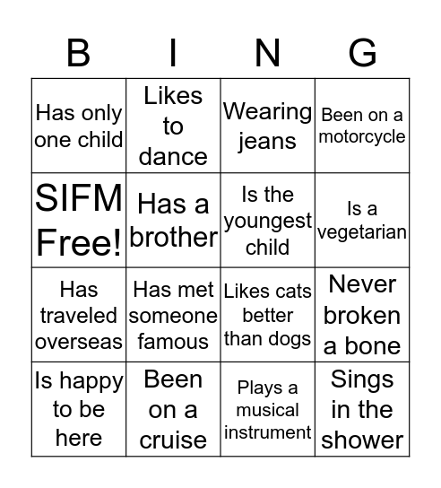 SISTERS IN FELLOWSHIP Bingo Card