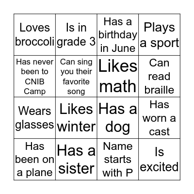 FIND SOMEONE WHO  Bingo Card