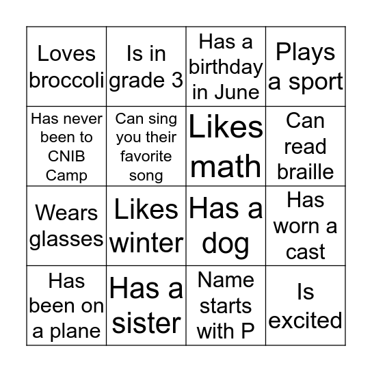 FIND SOMEONE WHO  Bingo Card