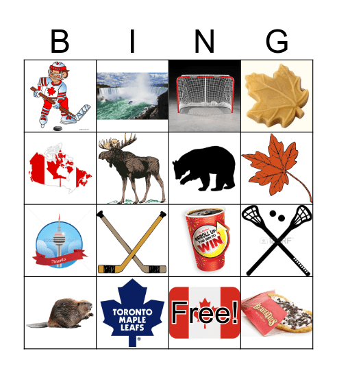CANADA BINGO Card