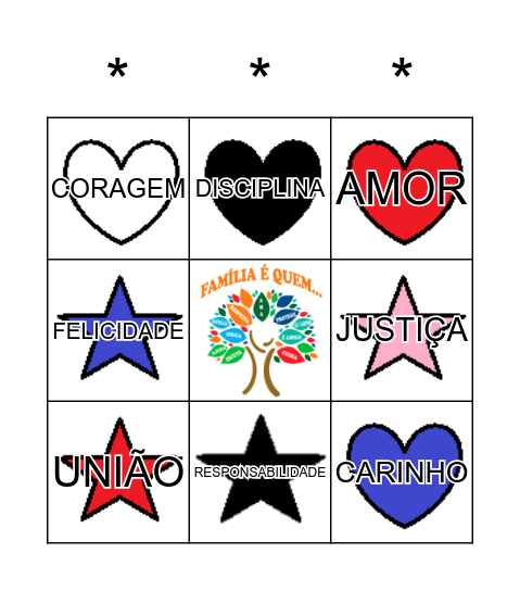 DIA DA FAMÍLIA Bingo Card