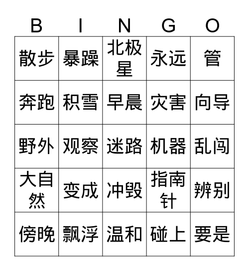 Gr.3 NN Q4 Bingo Card