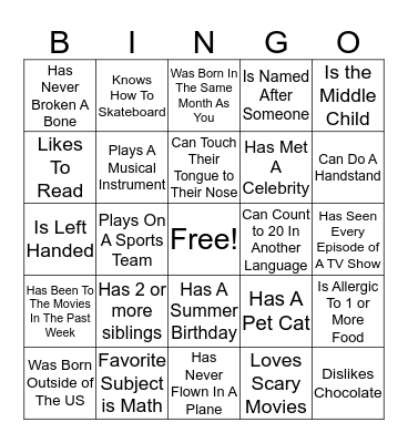 2019 CIT Bingo Card