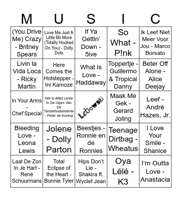 403 Bingo Card